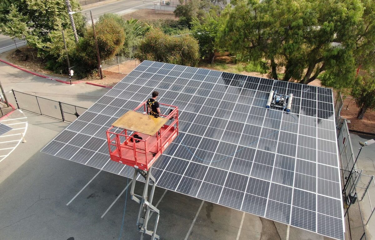 Solar Carport Cleaning