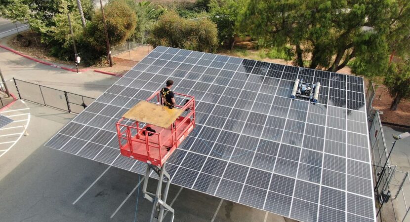 Solar Carport Cleaning