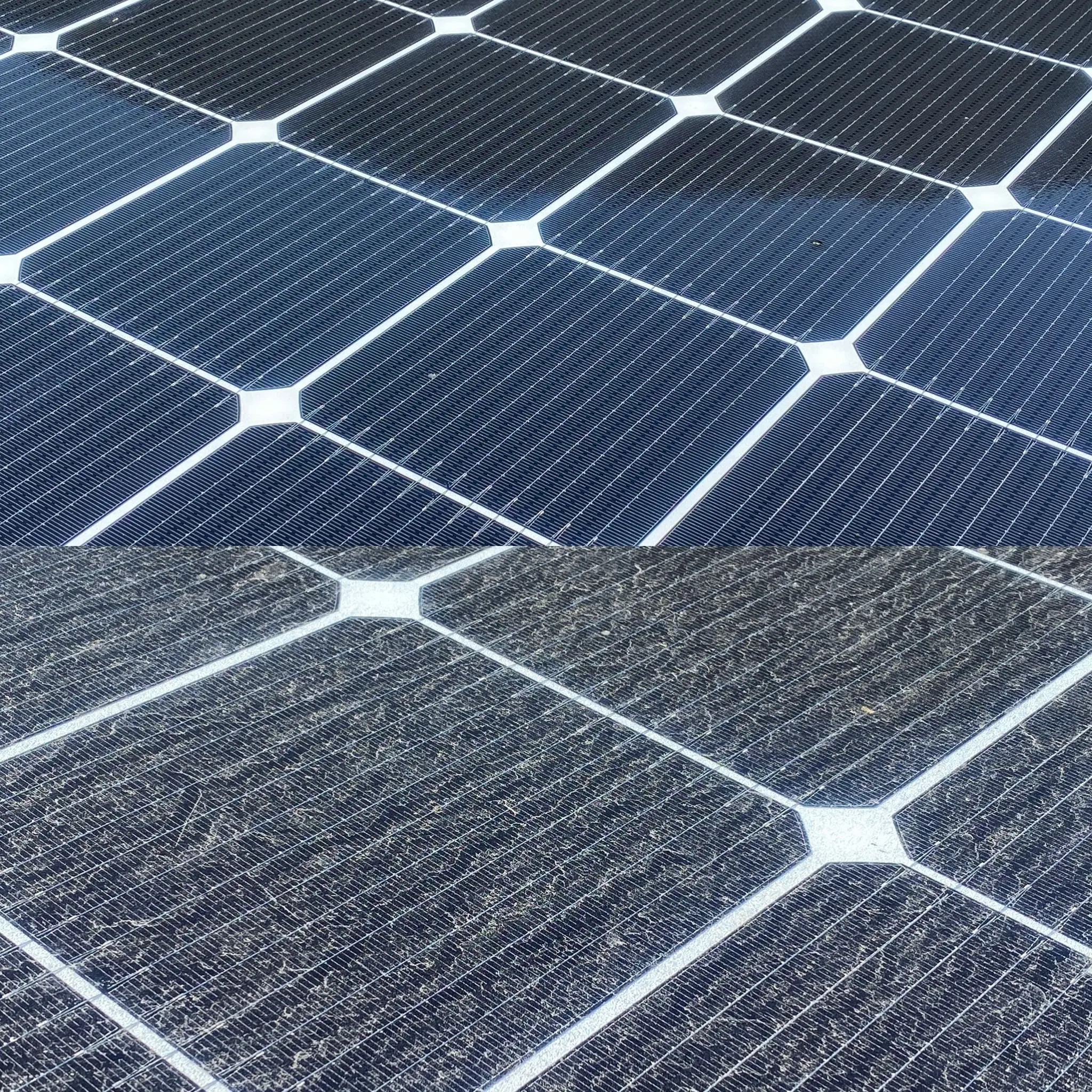 dirty solar panels