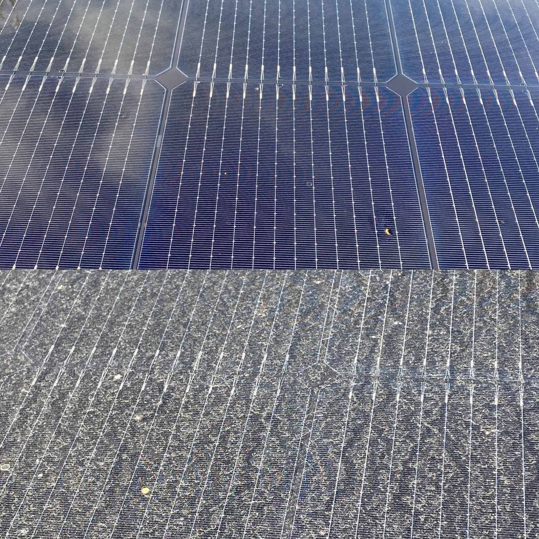 dirty solar panels