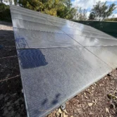 How often should solar panels be cleaned on a commercial solar array in California